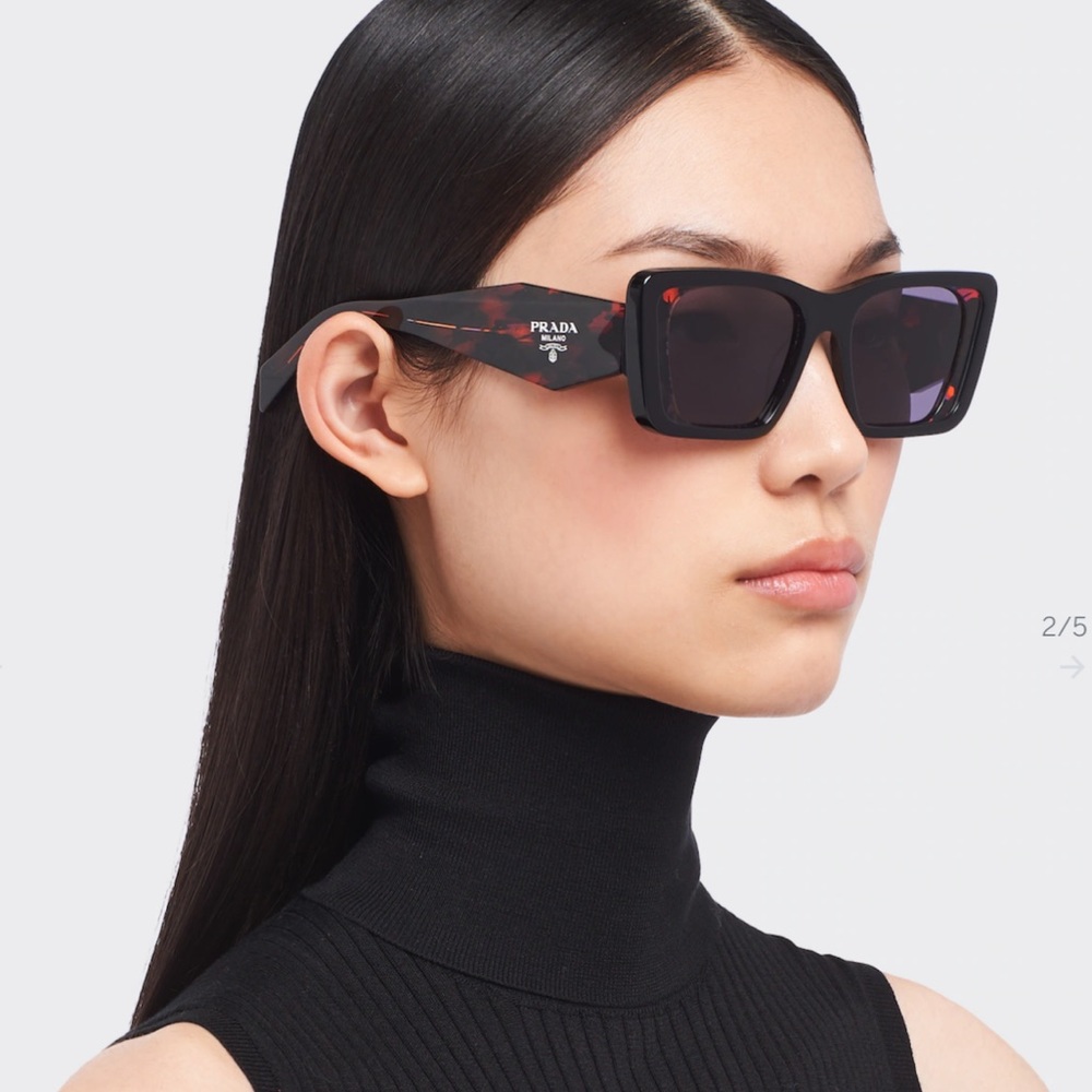 Prada Symbole Sunglasses Gemstone Tortoise Sunglasses